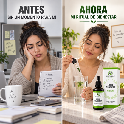 CLOROFILA LÍQUIDA BENEVOLENT  Haz de tu bienestar una prioridad.